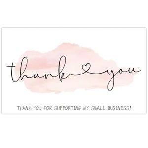 NEW 30 PCS THANK YOU FOR SUPPORTING MY SMALL BUSINESS APPRECIATION CARDS